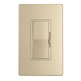 BESTTEN Slim Dimmer Switch with Matching Screwless Wallplate, Single Pole or 3 Way, for Dimmable LED, CFL, Incandescent, Halogen Bulbs, Signature Collection, Gold, cUL Listed