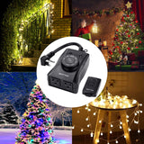 [2 Pack] BESTTEN Outdoor Timer Outlet with Photocell Light Sensor, 2 Grounded Outlets, Setting for ON/Off/Dusk-Dawn/ON at Dusk & 2/4/6/8 Hours Countdown, cETL and FCC Certified, Black